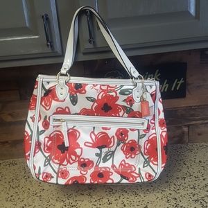 Rare coach poppy tote!!